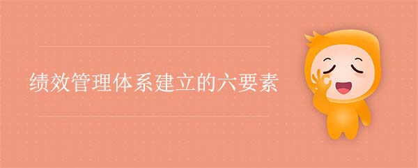 績效體系咨詢公司：績效管理體系建立的六要素