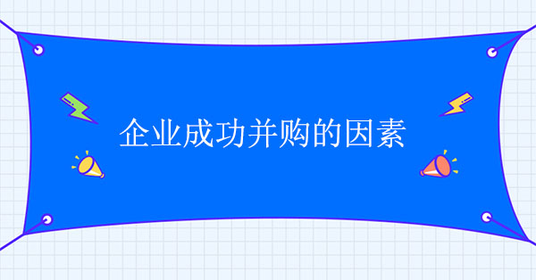 企業成功并購的因素