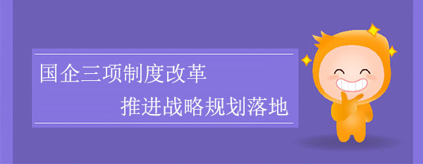 國企三項制度改革，推進戰略規劃落地