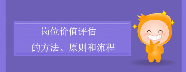 崗位價值評估方法、原則和流程