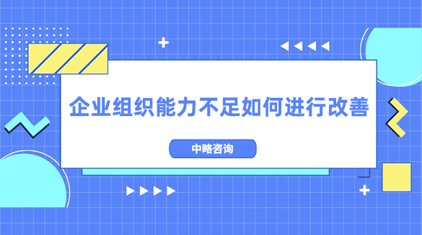 企業(yè)組織能力不足如何進行改善